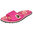 Gumbies Islander Slide Damen, pink hibiscus